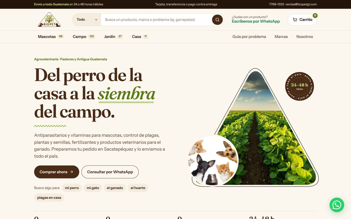 Sitio web de BIOPET